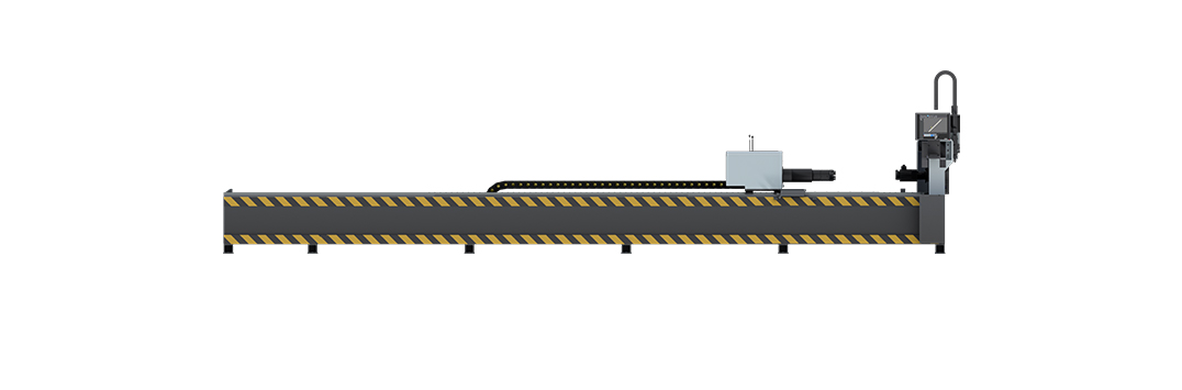 Compact tube fiber laser cutting machine 